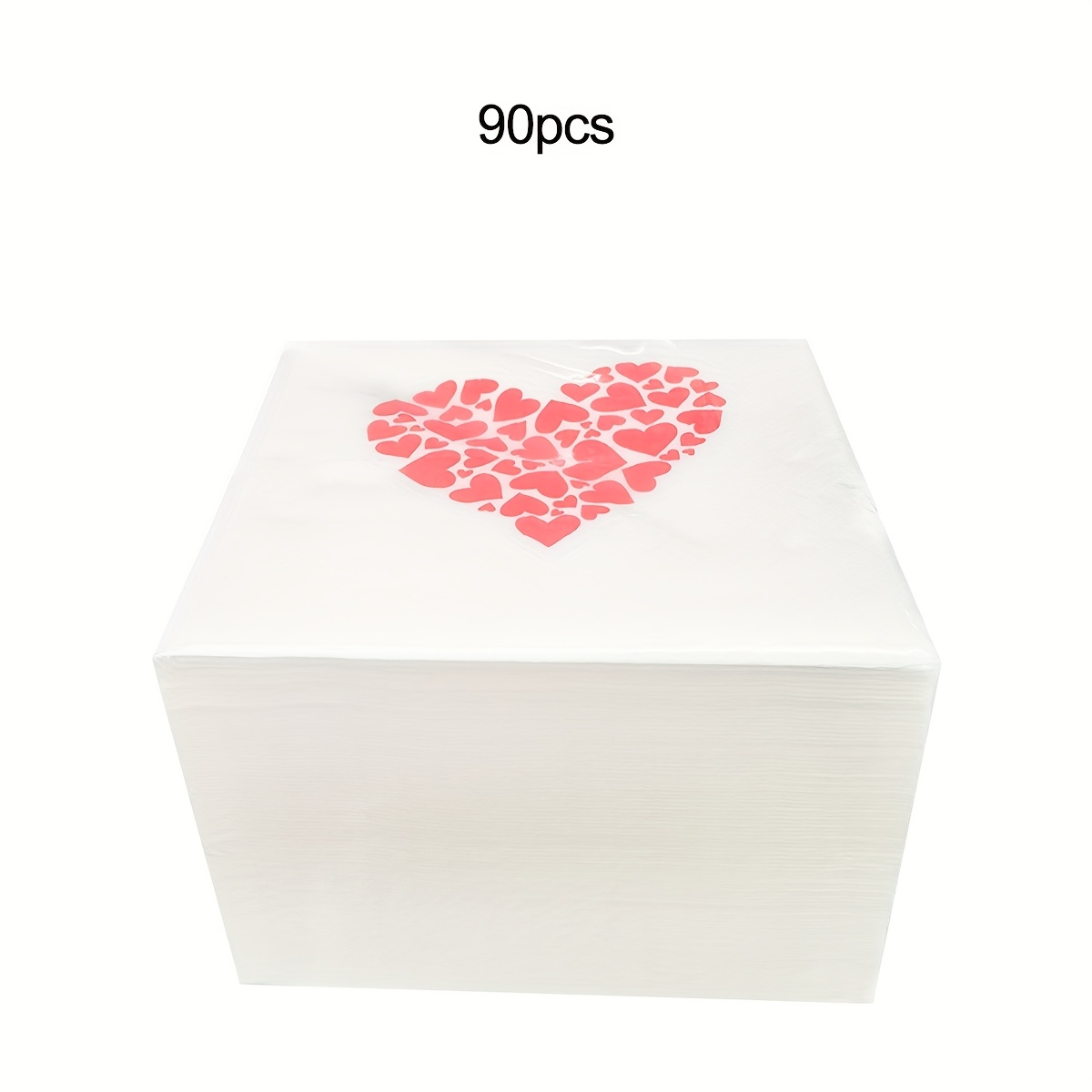 90pcs/50pcs/20pcs Two-layer Tissues, Heart-shaped Printed Napkins, Suitable For Home, Outdoor, Party Decoration, Festivals And Banquets. For Halloween、christmas
