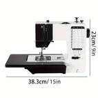 máquina de coser eléctrica portátil de diseño ancho estándar de . uu., ideal para uso doméstico - velocidad ajustable rápida y lenta, de tejidos de múltiples capas duraderos, enrollado automático, de operar, ideal para manualidades diy, ropa, accesorios, máquina de coser | máquina de coser | máquina de coser