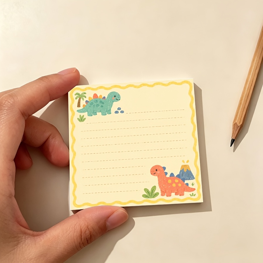 Cute Dinosaur Memo Pad for Notes and Journaling