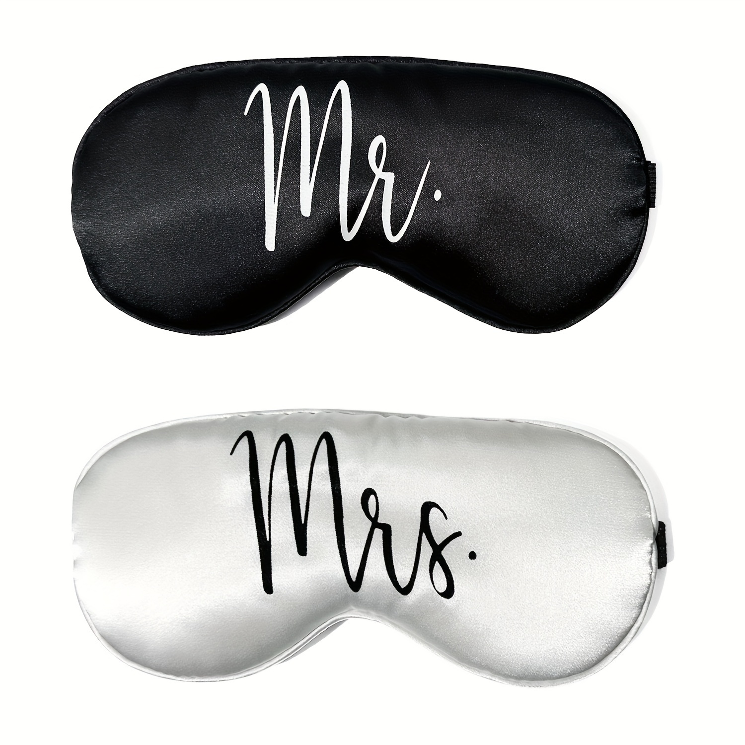 

Luxury Silk Sleep Masks - Double-sided, Light-blocking Eye Covers With Band For Couples, Anniversary & Party Gifts,