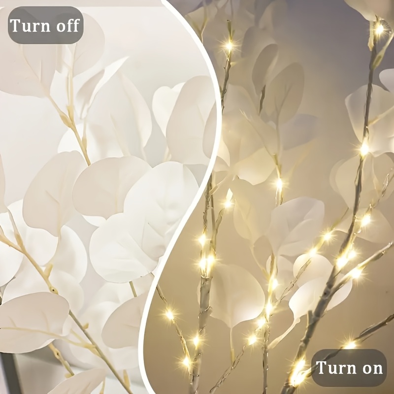 leaf branch lamp 20 led artificial tree string lights suitable for bedroom bedside desktop decoration weddings parties thanksgiving christmas valentines day and back to   home and office decor Product details 3