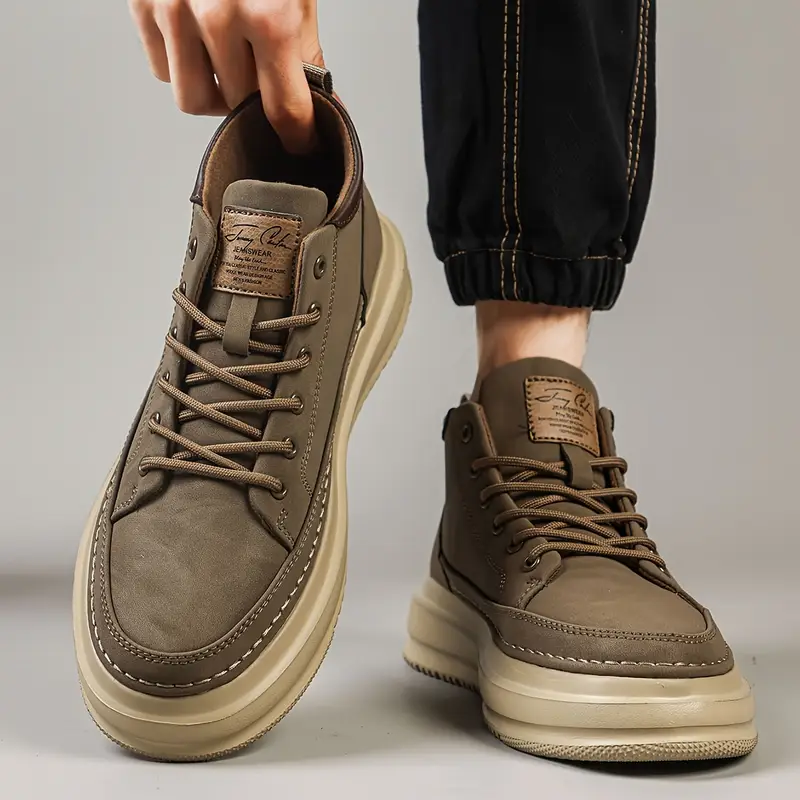 mens top casual sneakers stylish versatile sneakers with lace up closure for outdoor activities sneakers modern casual sneakers synthetic sneakers Product details 5