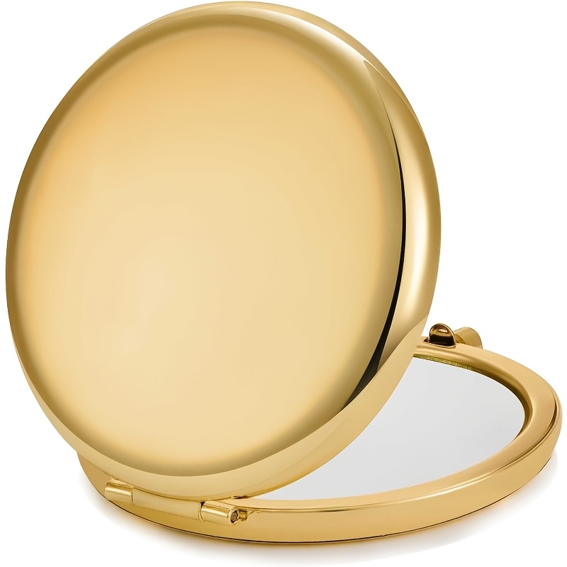 Portable Folding Makeup Mirror, Compact Double-Sided Pocket Mirror Set