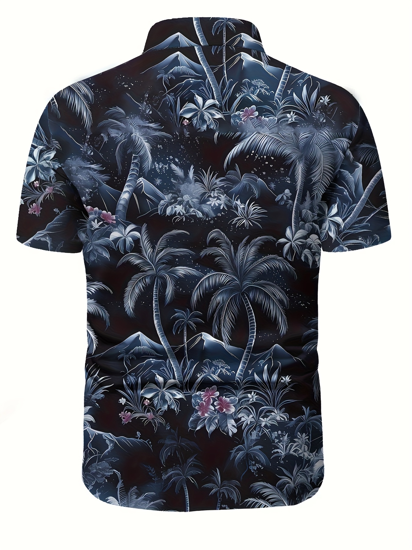 Camisa Negra Con Palmeras Shop Camisa Negra Con Palmeras Blancas Sale