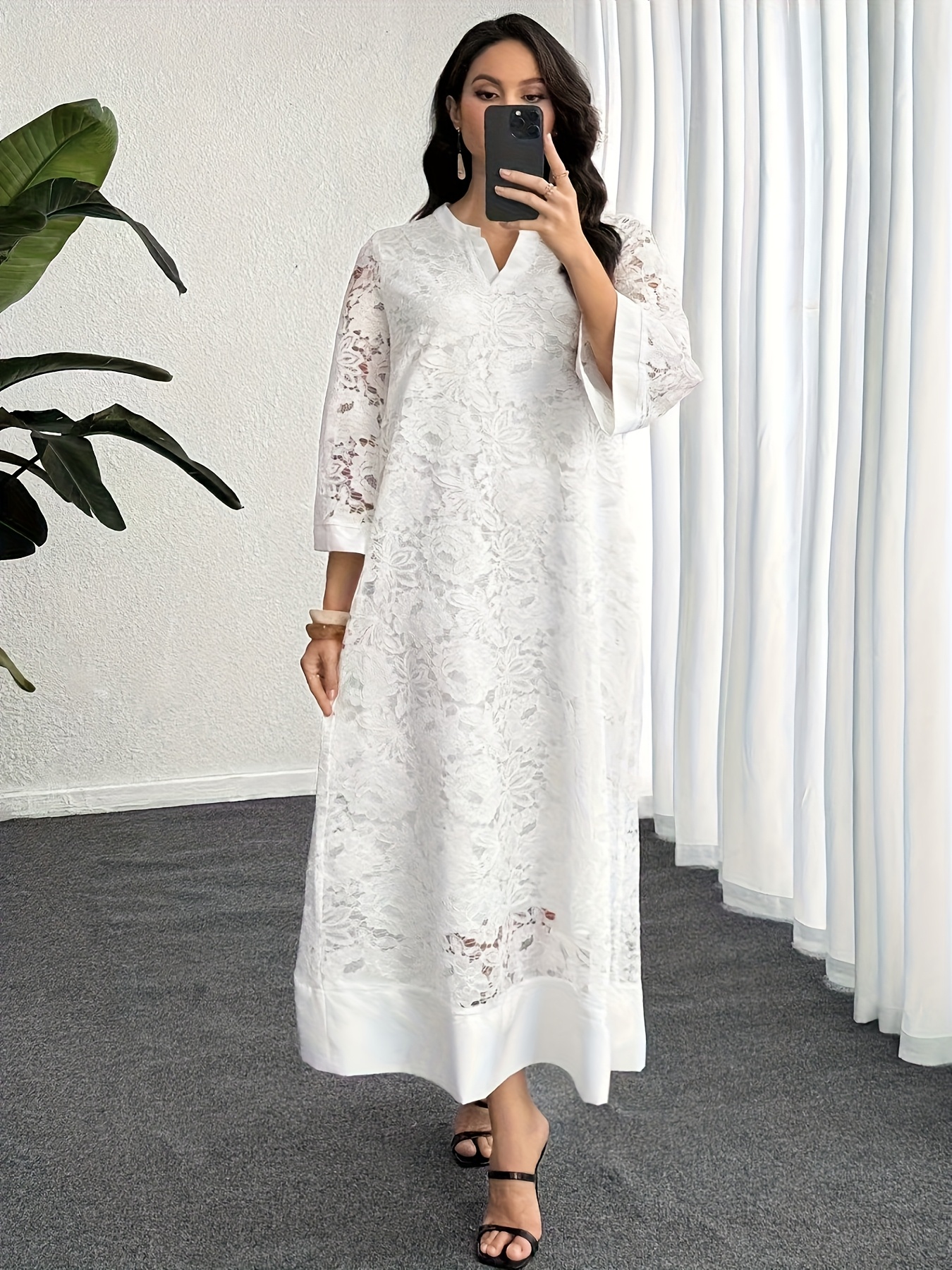 chinese dress ladies Xamara All White Sequin African Lace Peplum Top & Skirt DPWHSKS1|