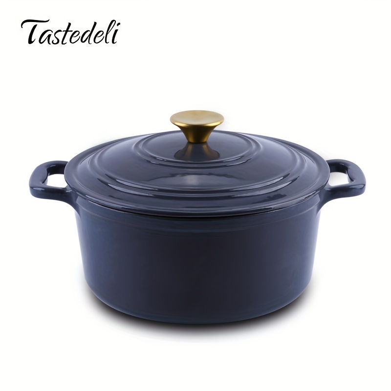 24cm/4.7qt 琺瑯鋳鉄蓋付きダッチオーブン | Temu Japan