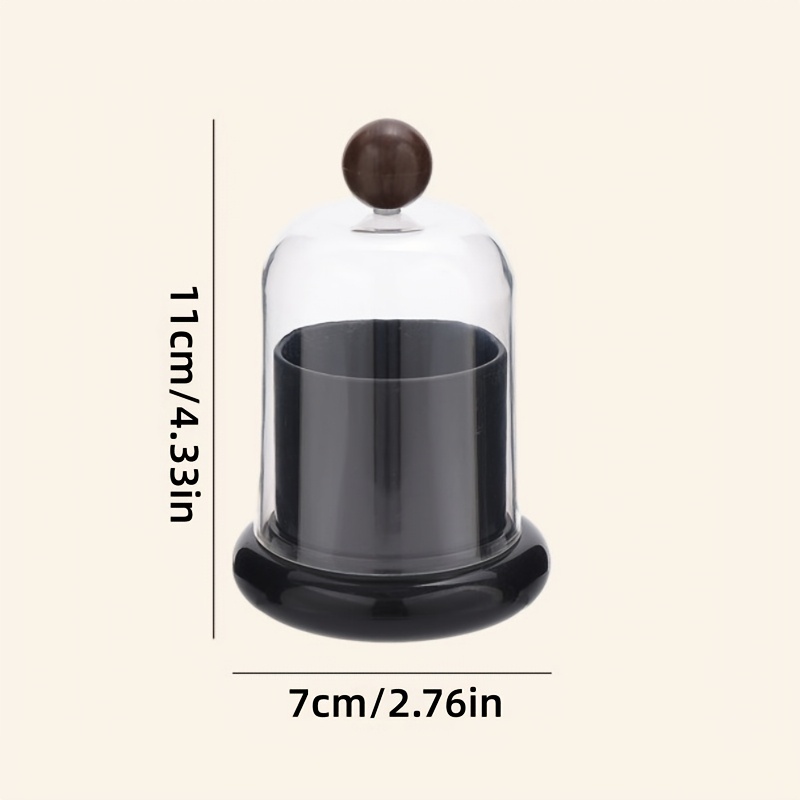 Image of Awaoko Modern Transparent Toothpick Holder With One- Lid & - & Moistureproof Abs Cover Suitable For Countertop, Table, Bathroom Storage - Hygienic Toothpick And Dental Floss For,, Office Decor