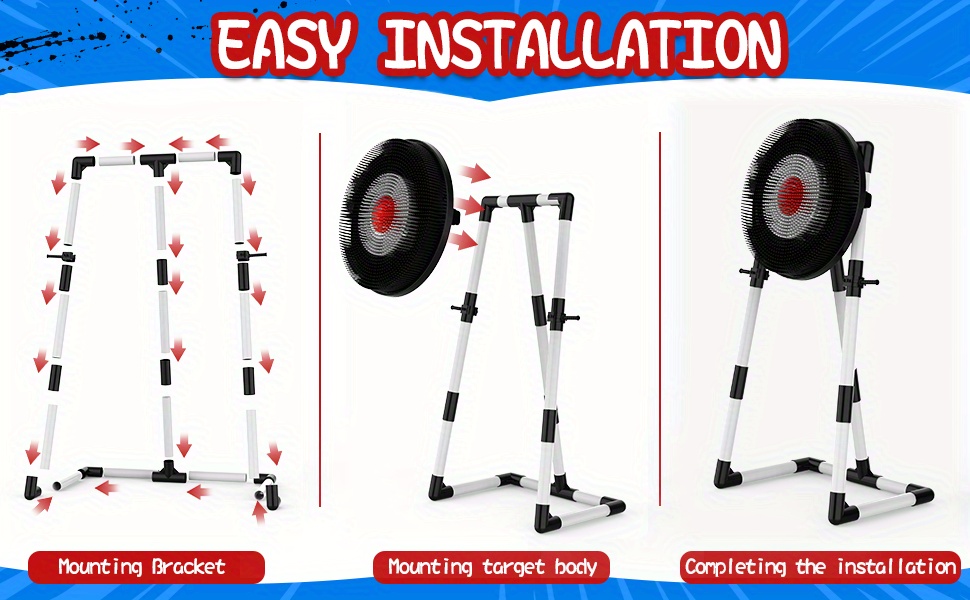 Black Series Throwing Target Set with Darts, Indoor/Outdoor Sports Fun Party Game Toys, Thickened Material Upgraded Blunted Edges, Easy to Install, Birthday Gift, Safe for Indoor And Outdoor Use, Fun Party Activity Game