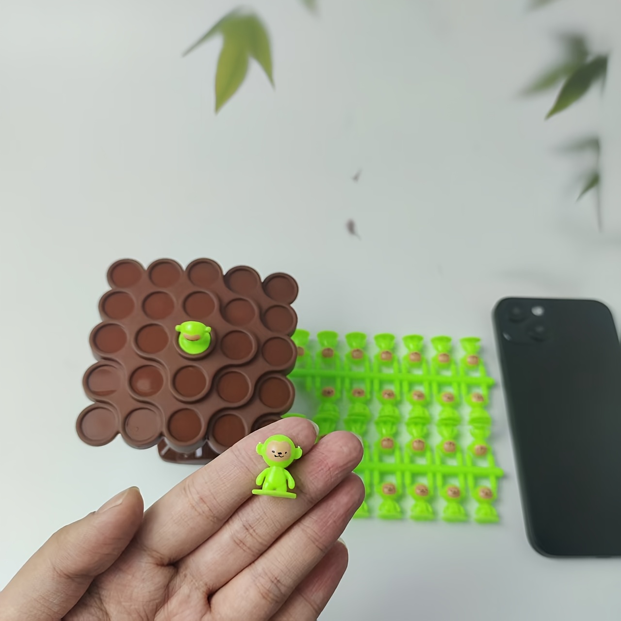 Monkey Balance Tree Concentration Balance Training toy, Children's Toys Stack fun Series Parent-child Interactive Board Games (Random Colors)