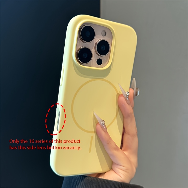 Luxury Magnetic Soft Silicone Phone Case Compatible With Iphone 17pro Max 17 16 15 14 13 12 11 Pro 15 14 Plus For Magnetic Wireless Charge Shockproof Cover For Iphone 17pro 17air