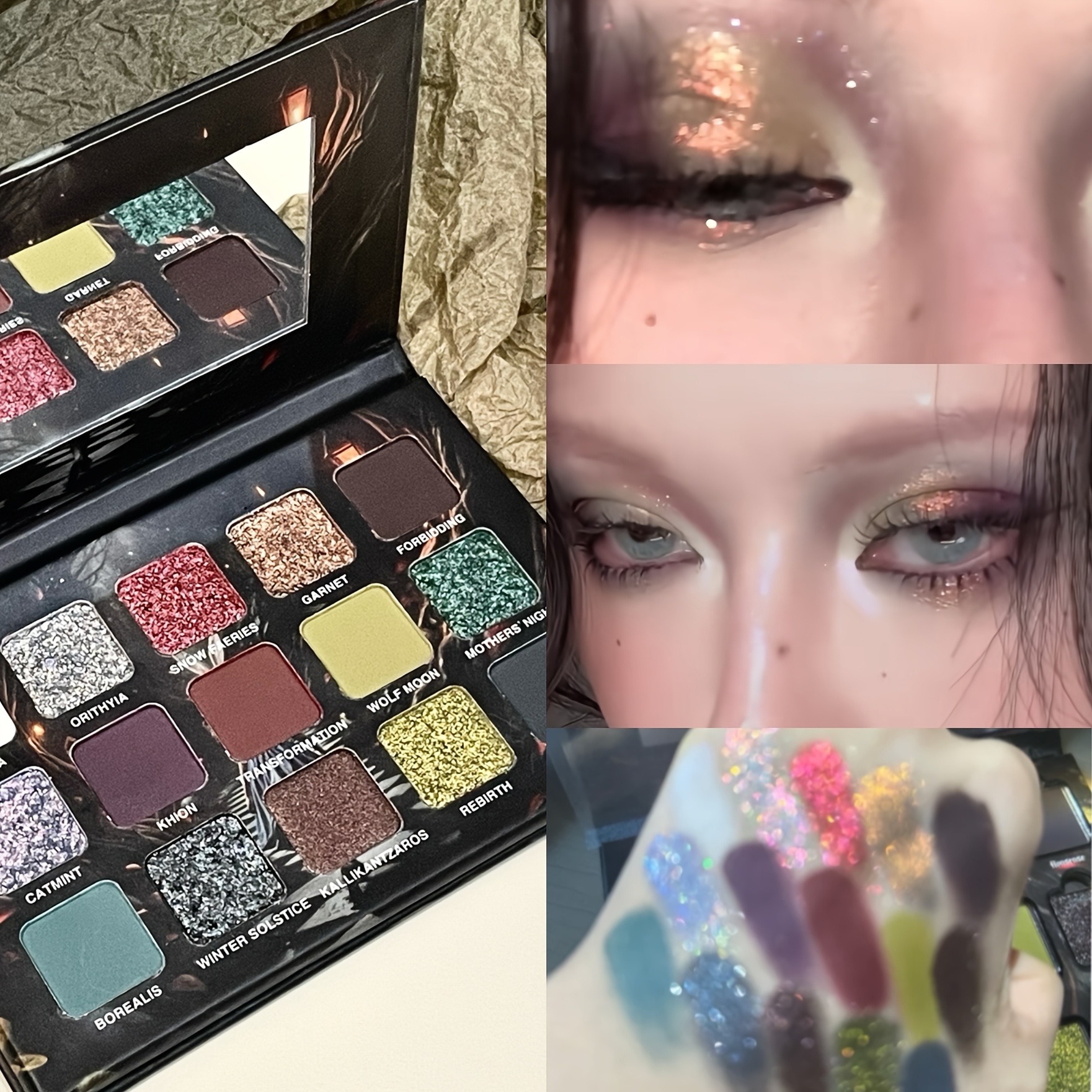 15 färgad ögonskugga pallete med matt effekt och flash ljus - Temu Sweden