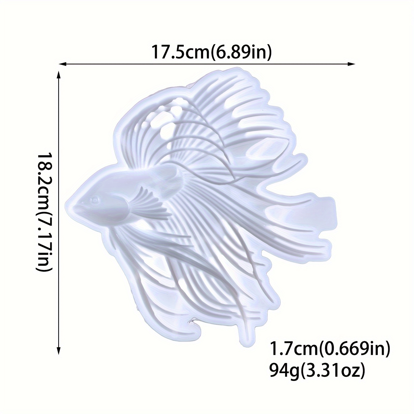 Semi-three-dimensional Anchovy Wall Decoration Pendant Silicone Mold Diy Anchovy Wall Hanging Decoration Epoxy Resin Drip Mold Plaster Mold