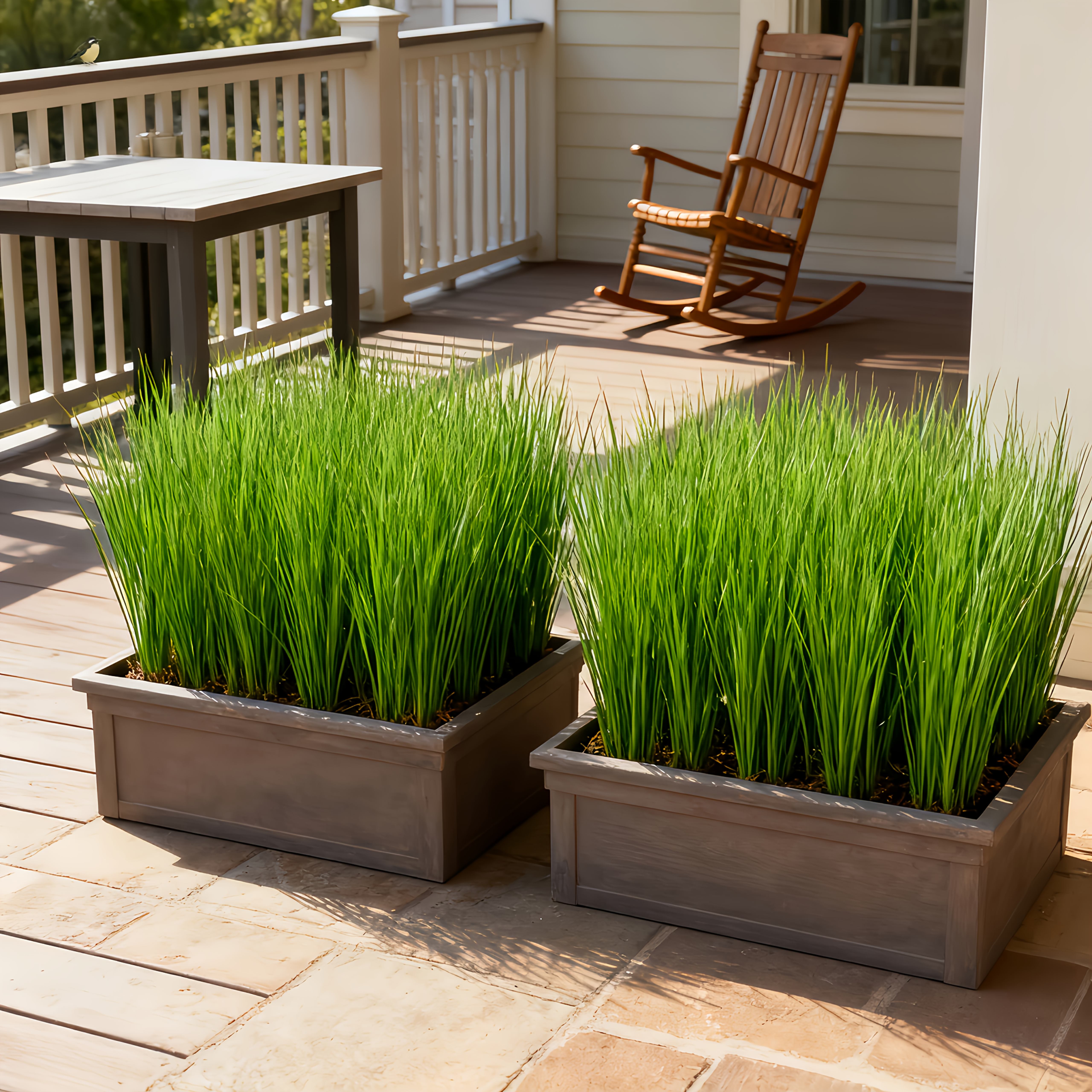 6-Pack 27.55-inch Artificial Pampas Grass Plants | Vibrant Green Leaves, Ideal for Indoor/Outdoor Decor, Perfect for St. Patrick'S Day, Valentine'S Day, Easter, Mother'S Day, Spring Decor, Wedding Decor, Garden, Porch, Windowsill