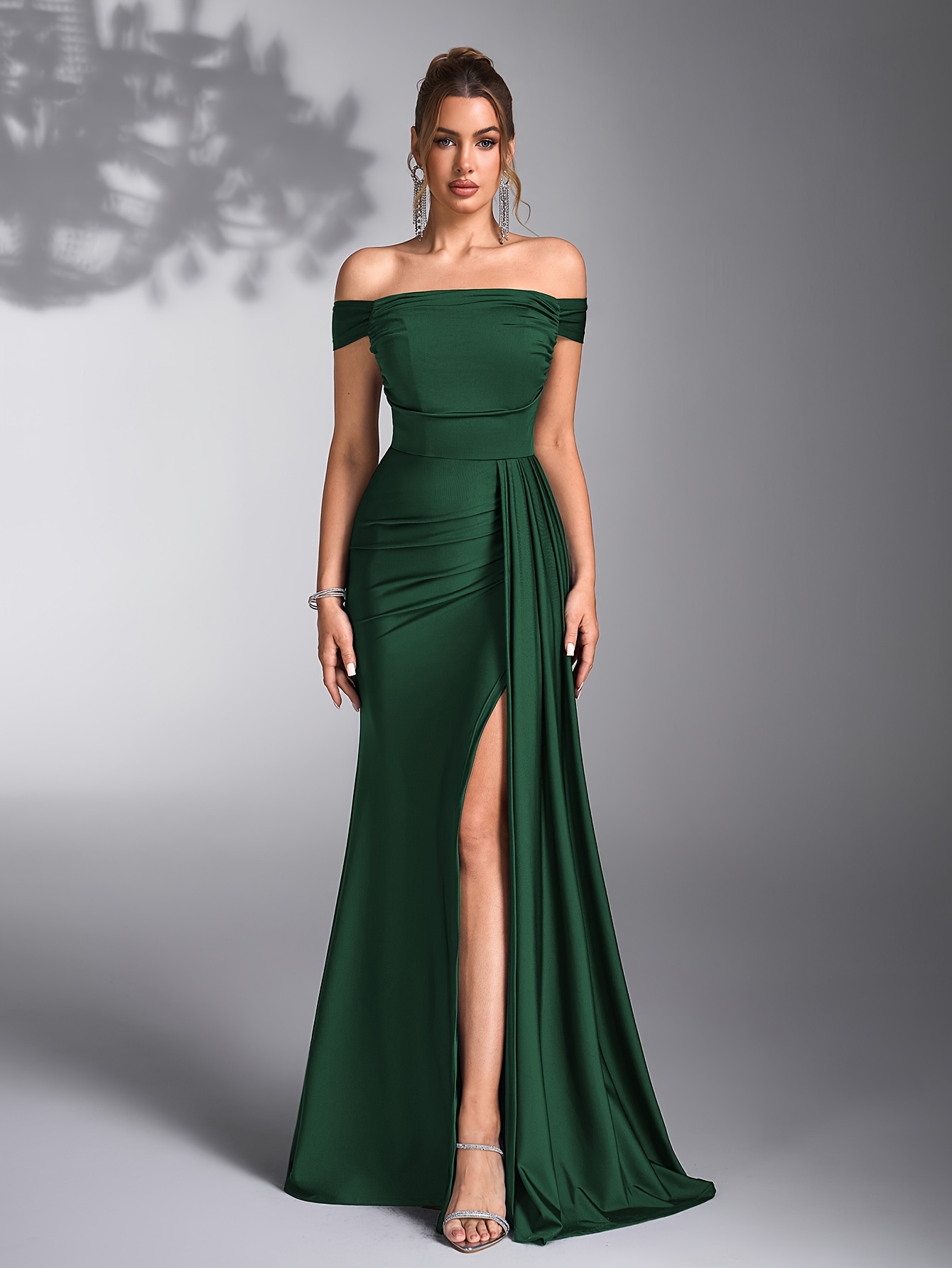 dark green dress sold on Temu United States