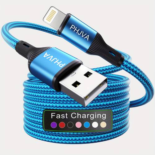 usb fast charging cable for iphone 14 13 12 11 pro xr 8 7 6 se 2 for ipad data synchronization cable 3 3ft 6 6ft 9 9ft charging cord