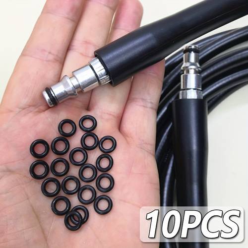 10pcs high pressure water gun sealing rubber ring rubber ring black rubber pad car wash machine parts joint ring
