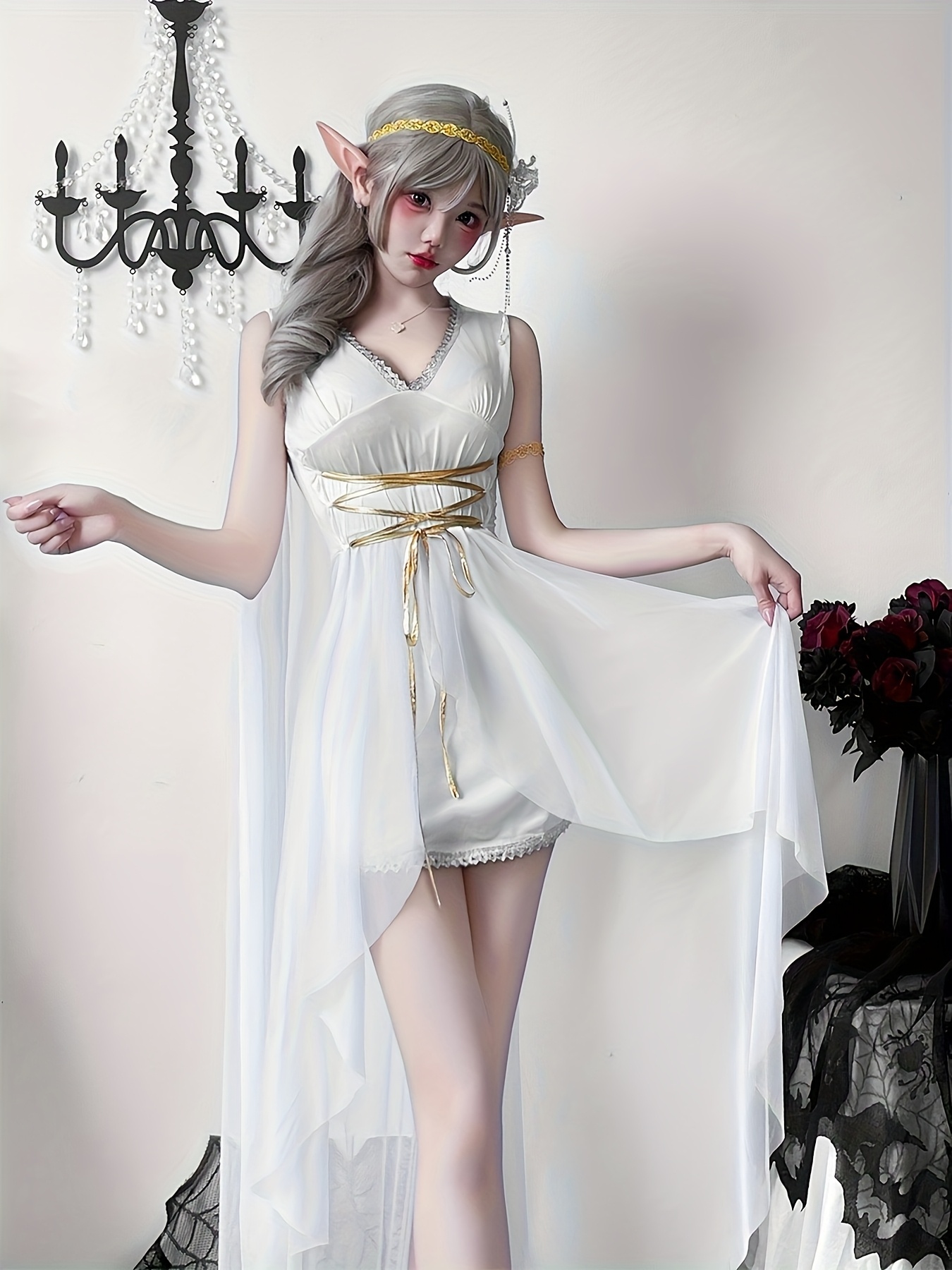 medieval dress halloween costume elf dress - Temu United Arab Emirates