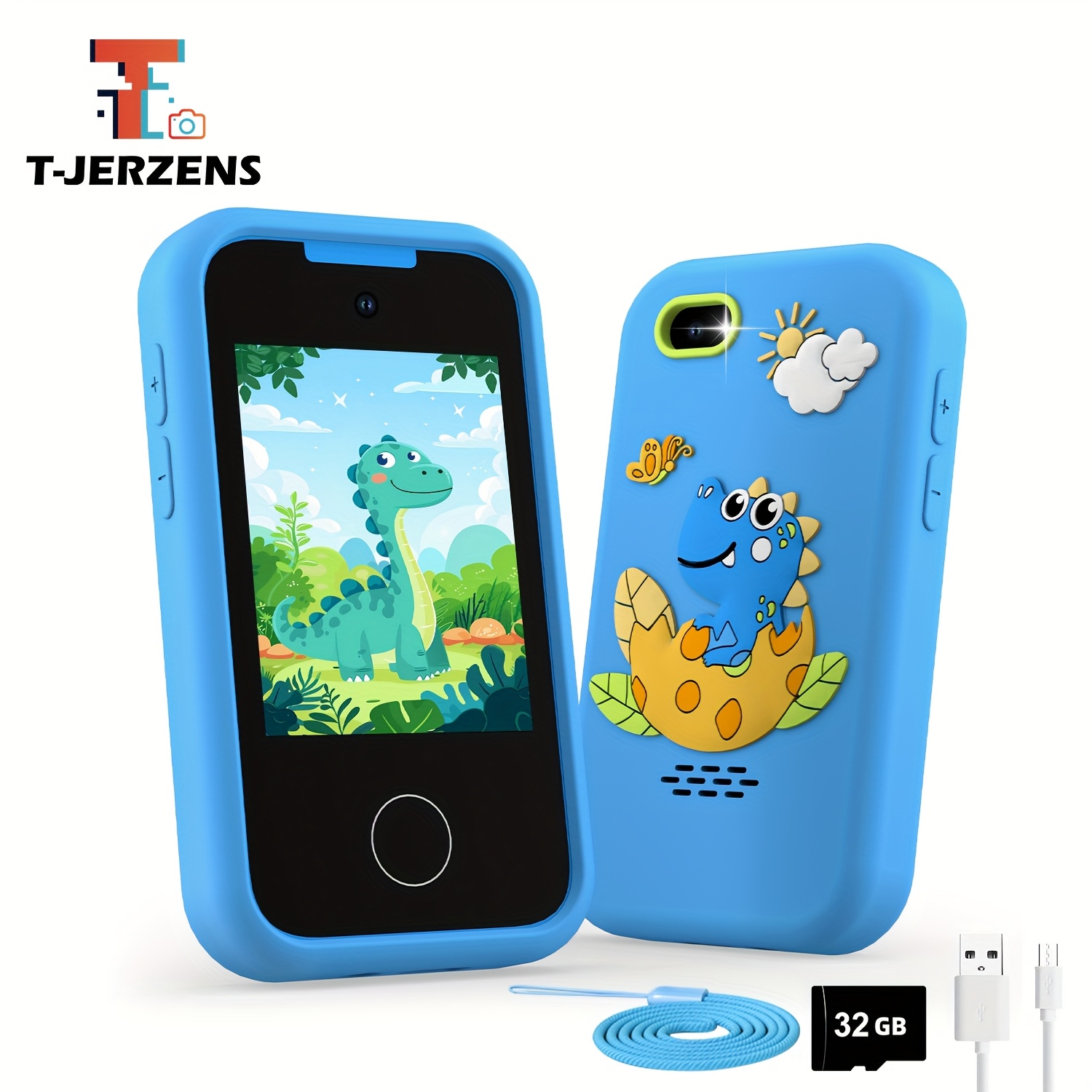 Misilmp Instant Camera Voor Kinderen, Digitale Camera 3,5 Inch Zonder Inkt Instant Kindercamera Met 4 Printpapier En 32 Gb Tf Aanbieding 40541622