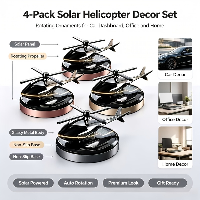 solar car air freshener creative airplane aromatherapy diffuser long lasting delicate fragrance car rotating design mens car fragrance ornament center console interior additions holiday gift with 2 scent pieces Product details 2