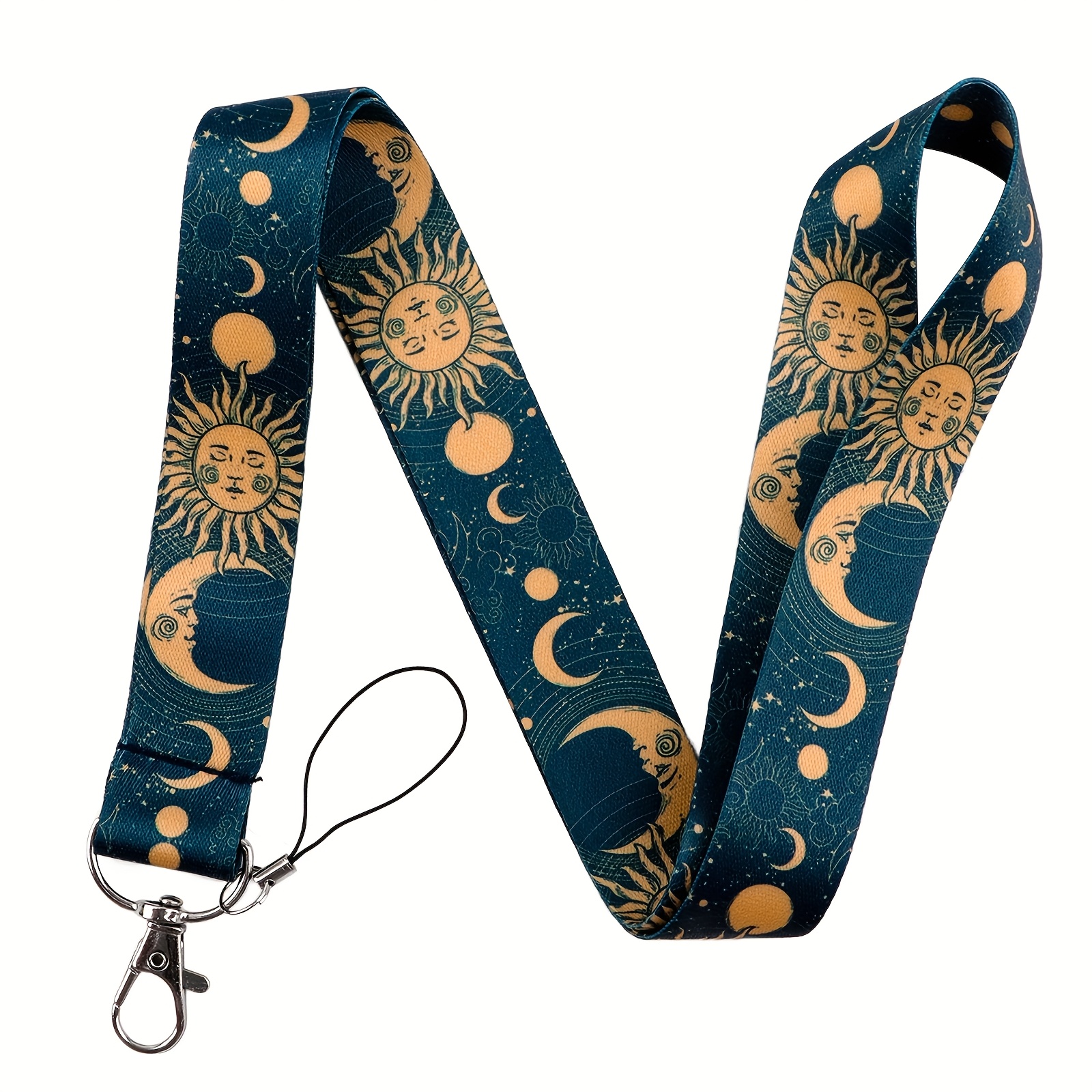 Image of 1 Lanyard Keychain Id Credit Card Holder Pass Phone Charm Neck Strap Badge Clip Keychain Accessory