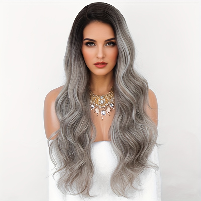 Silver Gray Wig Temu United States