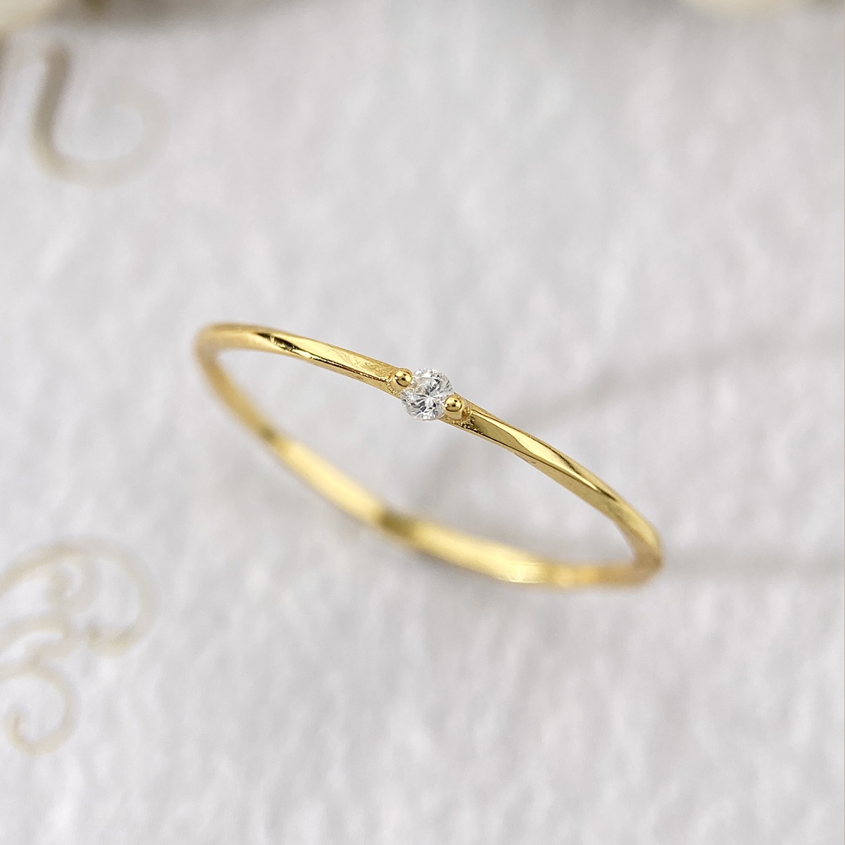 Minimalist Twisted Ring 925 Sterling Silver Promise Ring