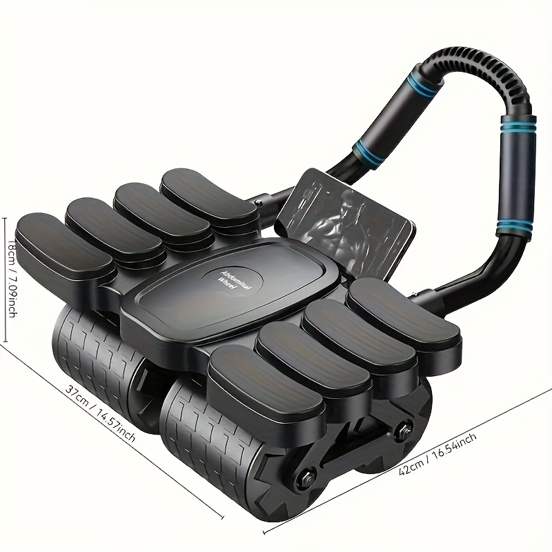 the     elbow abdominal fitness   has four stable wheels that   tip over and an automatic rebound function its a home fitness equipment for training   pack abs vest line the waist the abdomen the legs and the   Product details 4