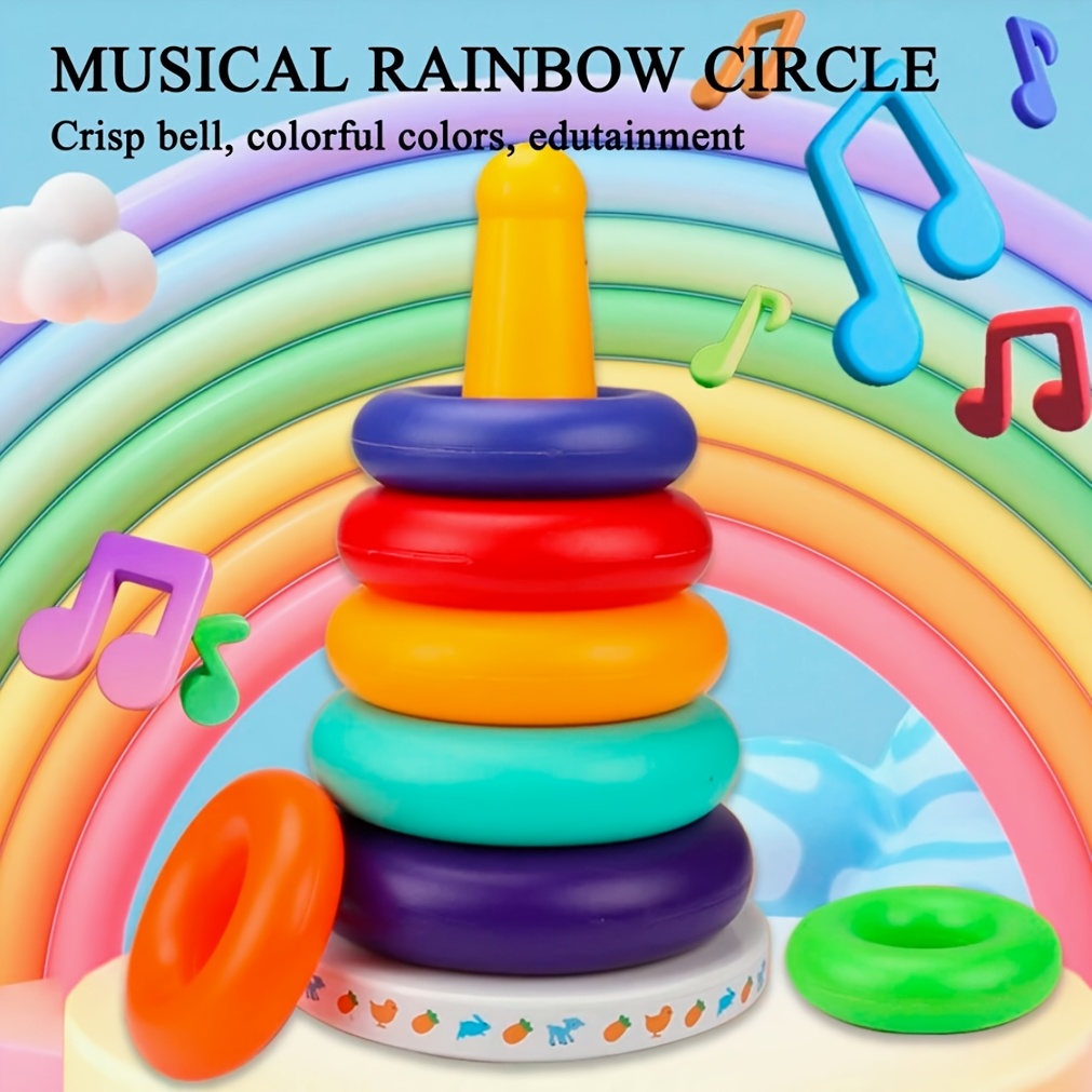 Rainbow Tower Stacking Toy, Learning & Sensory Play