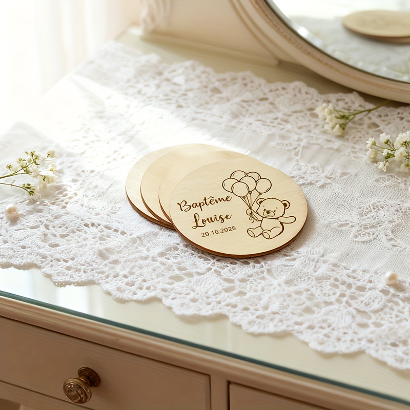 Personalized Rustic Wooden Save The Date Magnets