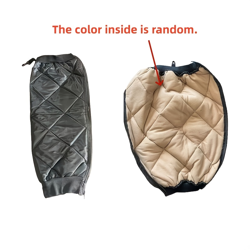 TEMU Winter Electric Motorcycle Leg Cover With Random Inner Color -- Warm Windproof Fleece Thick Men'-proof Women's Universal