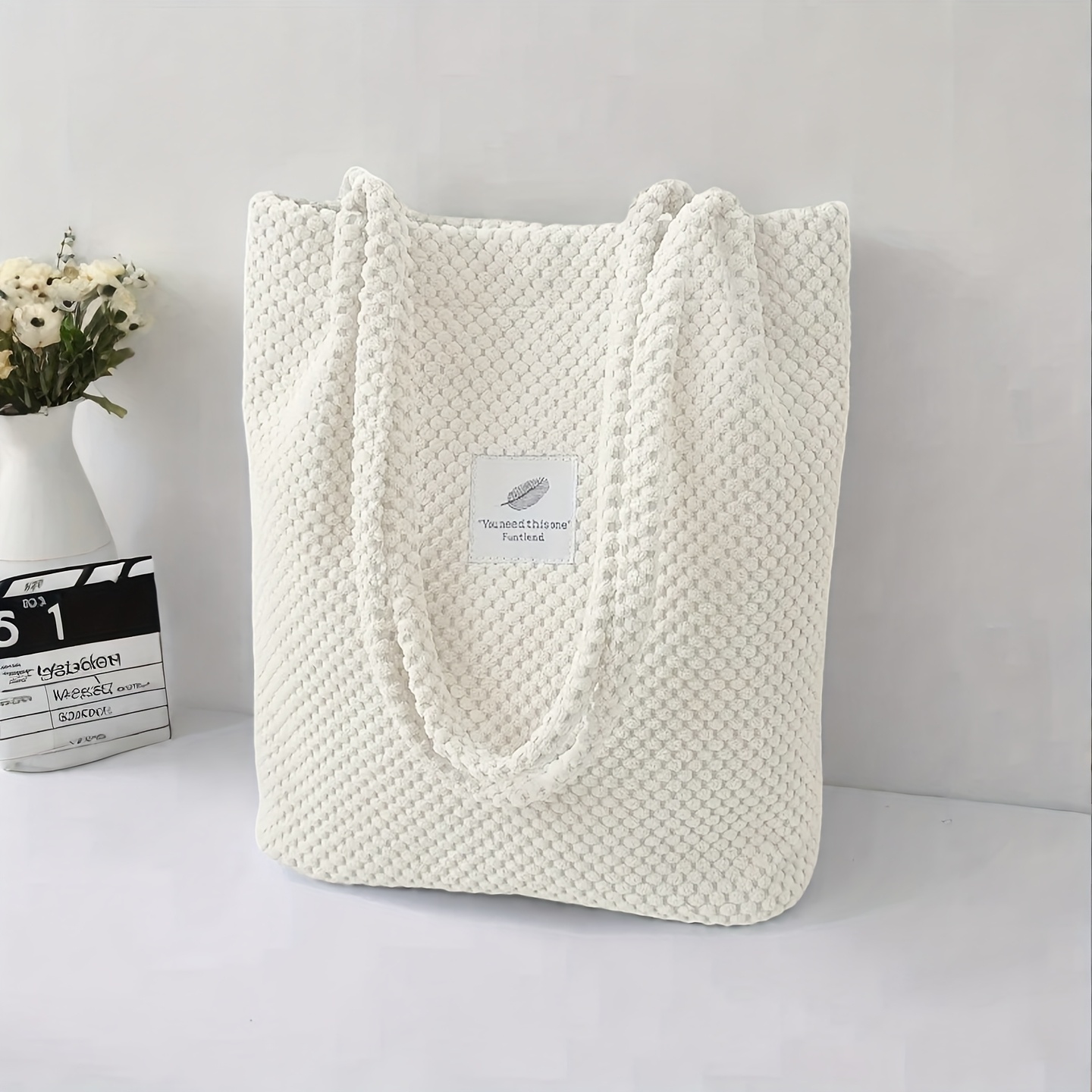 Velvet Bag For Women, New Casual Bag, Korean Style Shoulder Bag, Artistic Vintage College Style Casual Bag