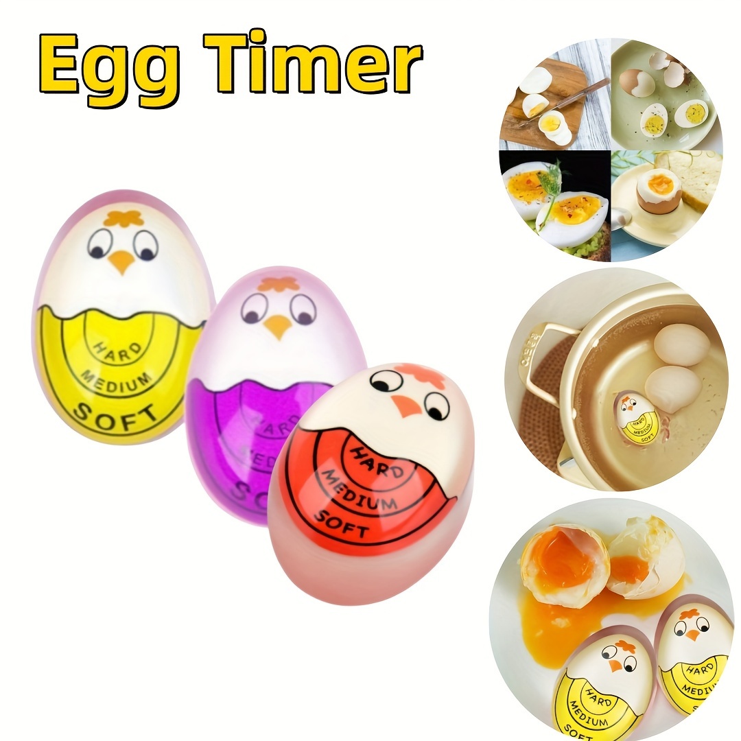 

Easy-to-use Egg Timer - Color Change Indicator For Perfect Hard & Soft Boiled Eggs, Ideal For Home And Commercial Kitchens