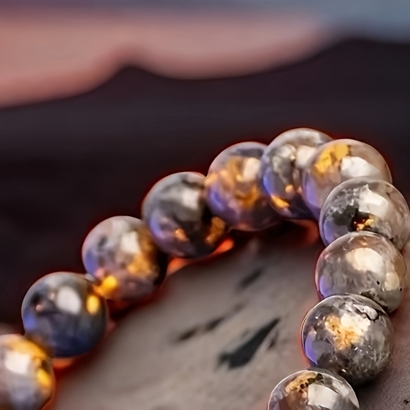 Luminous Stone Bracelet with Chakra Flame Stone
