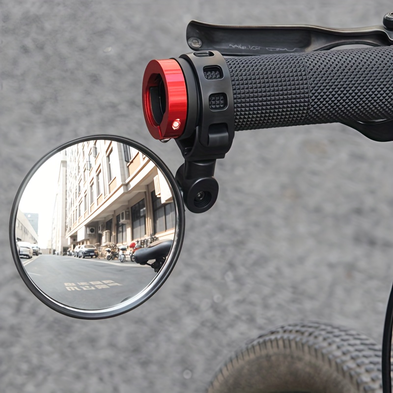 Rétroviseur Universel Pour Vélo – Miroir 360° Réglable, Sangle Ajustable, Installation Sans Outil, Sécurité Renforcée, Compatible Avec La Plupart Des Guidons