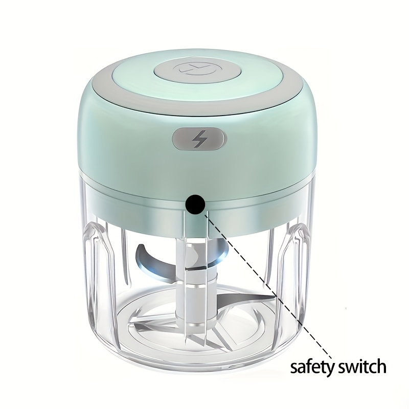 Image of Flzh Mini Food Processor 250ml, Meat Grinder, Small Food Processor Mini With 3 Stainless , Electric Food Chopper Suitable For Meat, Vegetables, Fruits