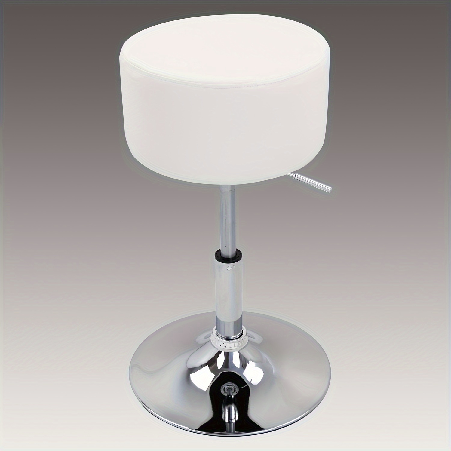 TEMU 1pc Cosmetic Stool Dresser Stool Bar Stool Round Height Adjustable Swivel Design Stool Office Stool Work Stool Kitchen Stool Leather