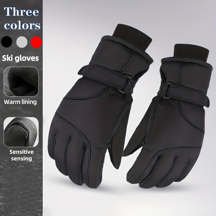 Men's Ski Gloves, Snowboard Gloves, Winter Warm Gloves, Warm Ski Gloves