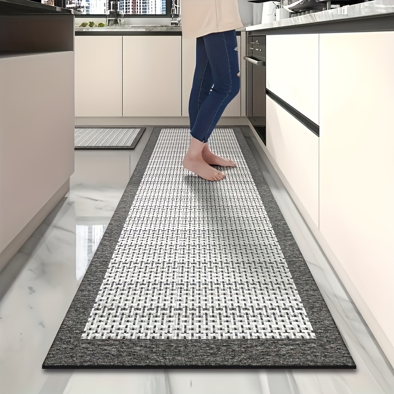 TEMU 1pc Mat, Long Runner Dining Room Foot Mat, Bathroom Mat, Entrance Mat, Suitable For Bathroom, Kitchen, Laundry Room, Absorption, Suitable For