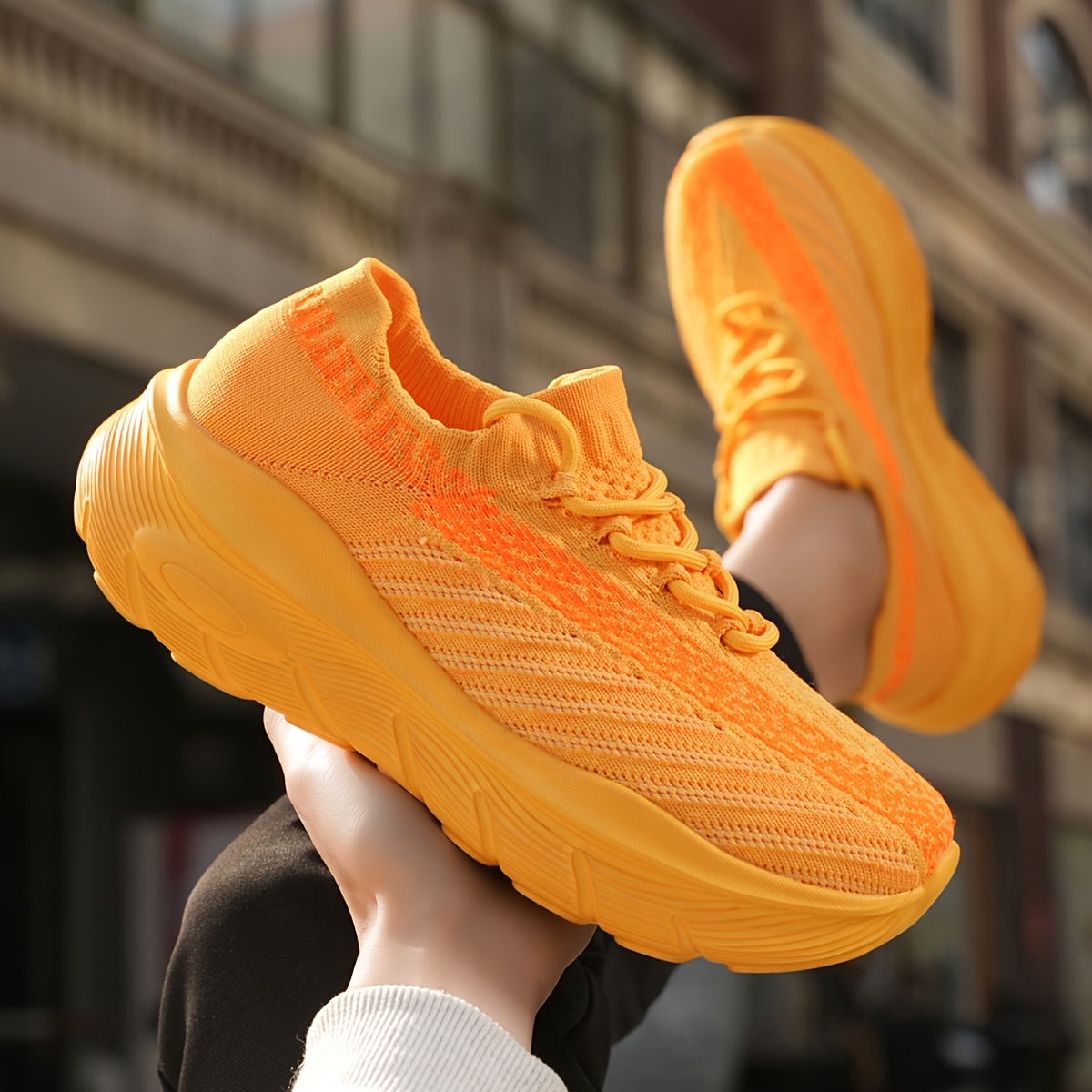 Orange Running Shoes Neon Colour Shoes Women *'s Neon Yellow/*-the