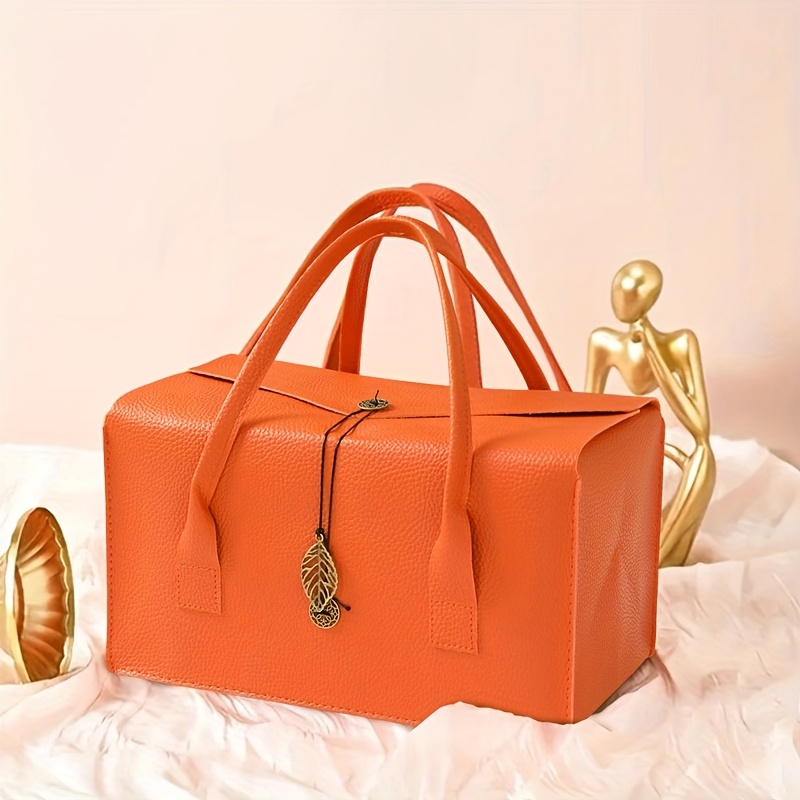 leather gift bag sold on Temu United States