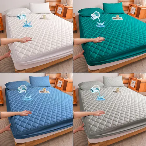 1pc special cooling waterproof mattress protector comfortable fresh and breathable and anti wrinkle machine washable bedroom and hotel mattress protection great for family or fathers day gift