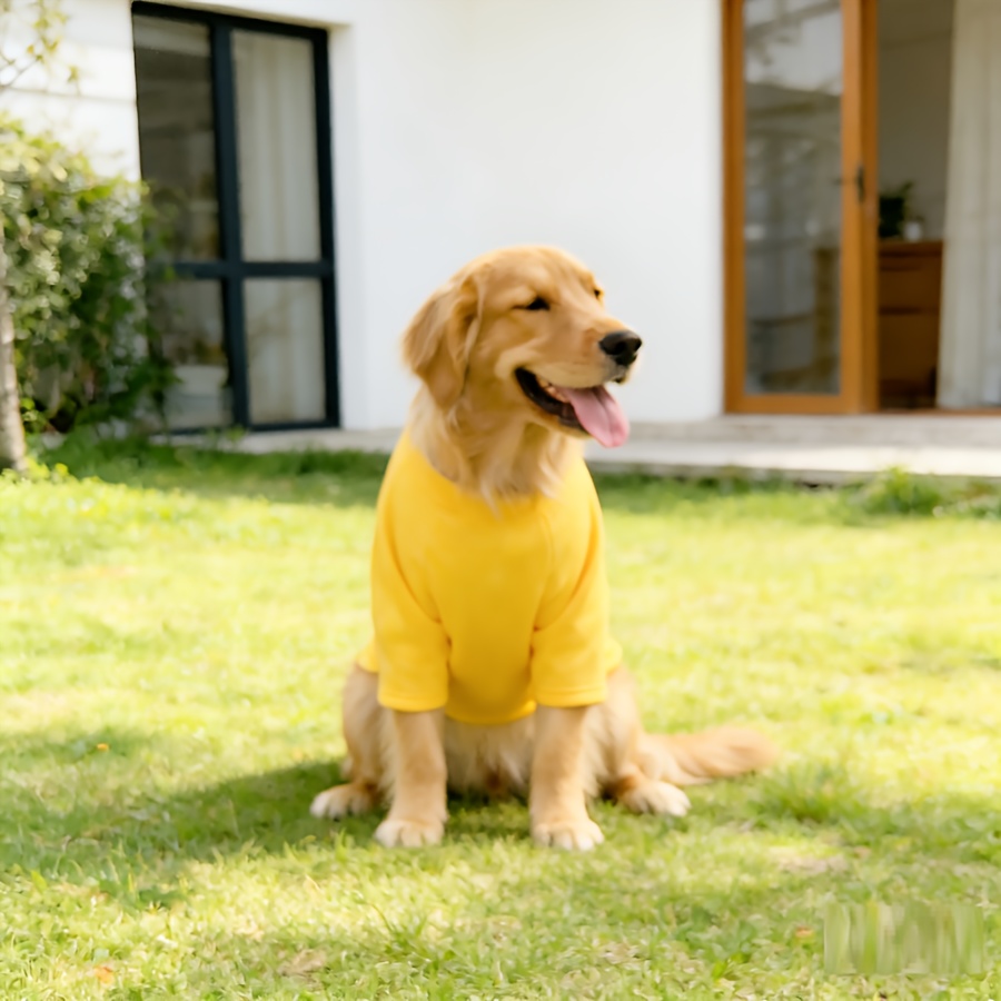 medium to large dog single sided lined sweatshirt dog crewneck base layer pet   and outing wear Product details 6