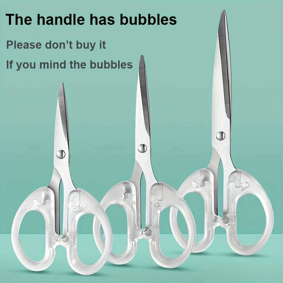 透明プラスチックハンドルのはさみ 透明プラスチックハンドルのはさみ 透明プラスチックハンドルの