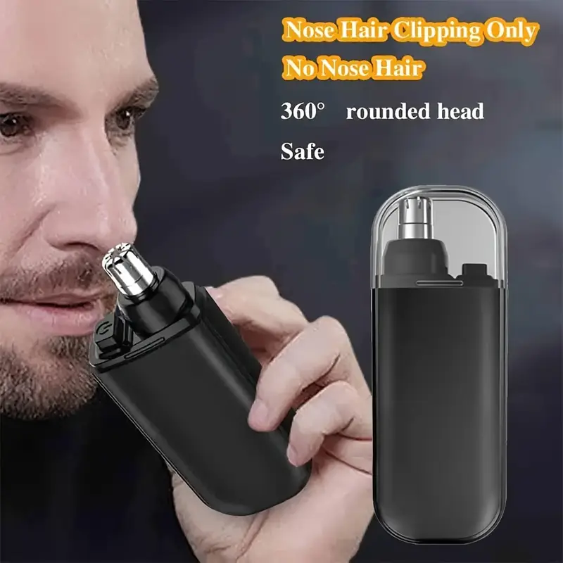 portable nose hair trimmer rechargeable nose hair trimmer beard and nose hair trimmer for men   nose hair trimmer lightweight color Product details 2