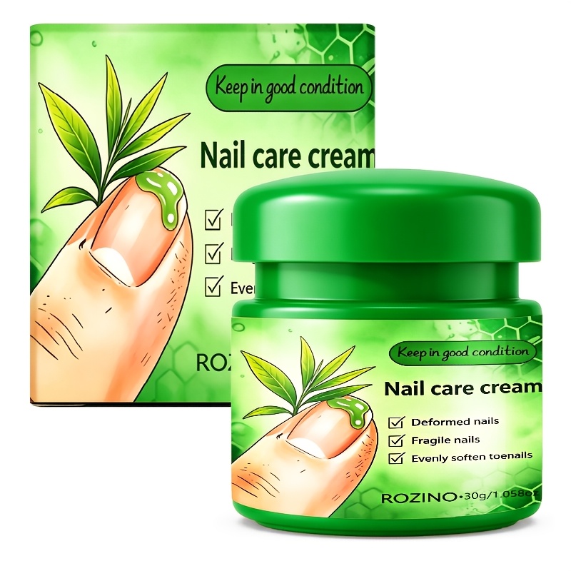 Image of 30g Nail Care Cream, Provides 24-hour For Nails, Moisturizes, Brightens Nails, And Improves Signs Of /split Nails, Dullness, And . Suitable For Worn, Chipped, Broken, , Ingrown, And Uneven Nails
