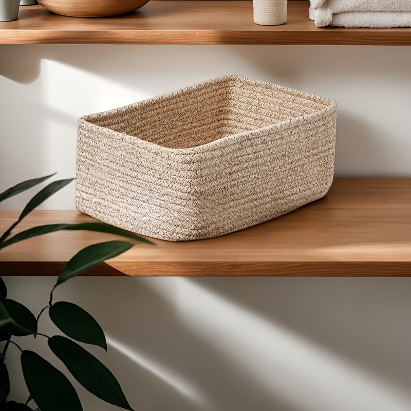 Handwoven Decorative Baskets for Home Decor & Toy Organization