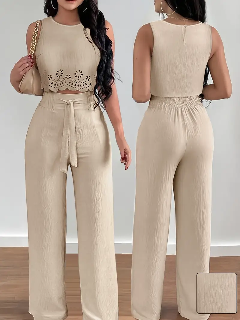 Ensemble Deux Pièces Femme Mrat - Haut Manches Courtes & Pantalon - Tissu Lin/coton Léger - Coupe Ample élastique - Tenue Décontractée été Ensemble Deux Pièces Femme Mrat - Haut Manches Courtes & Pantalon - Tissu Lin/coton Léger - Coupe Ample élastique - Tenue Décontractée été