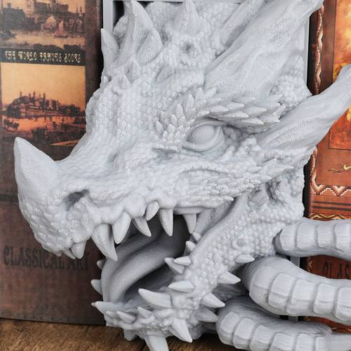 nook dragon statue tabletop ornament bookend decorative figurine book shelf holder for office desk shelves cabinet home decor