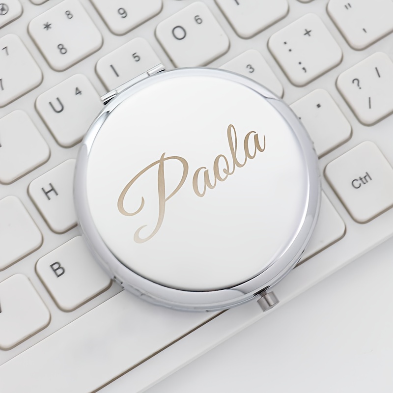 TEMU An Exquisite Custom Mirror Featuring A Collapsible Design, Ideal For Your Vanity. A Flawless Combination Of And , This Portable Makeup Mirror Is