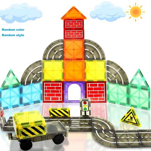 Kaeiloru 30-Piece Magnetic Tiles Set – STEM Building Blocks For Kids Age 3+